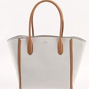 Kate Spade Leather Cream Tote